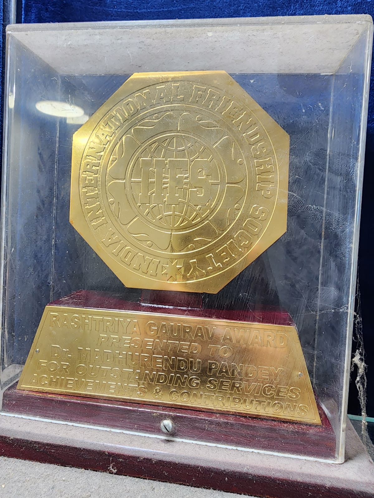 Rashtriya Gaurav Award Presented To Dr. Madhurendu Pandey